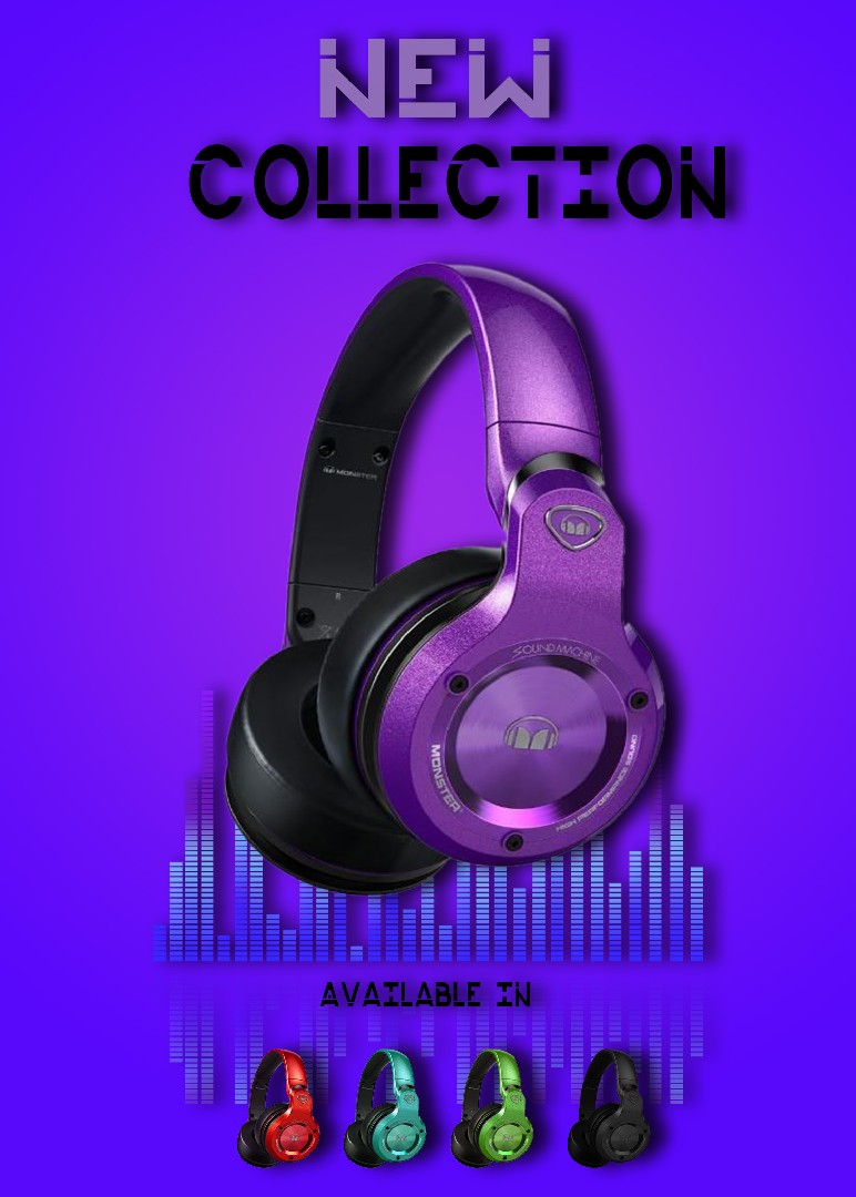 Headphones social media post