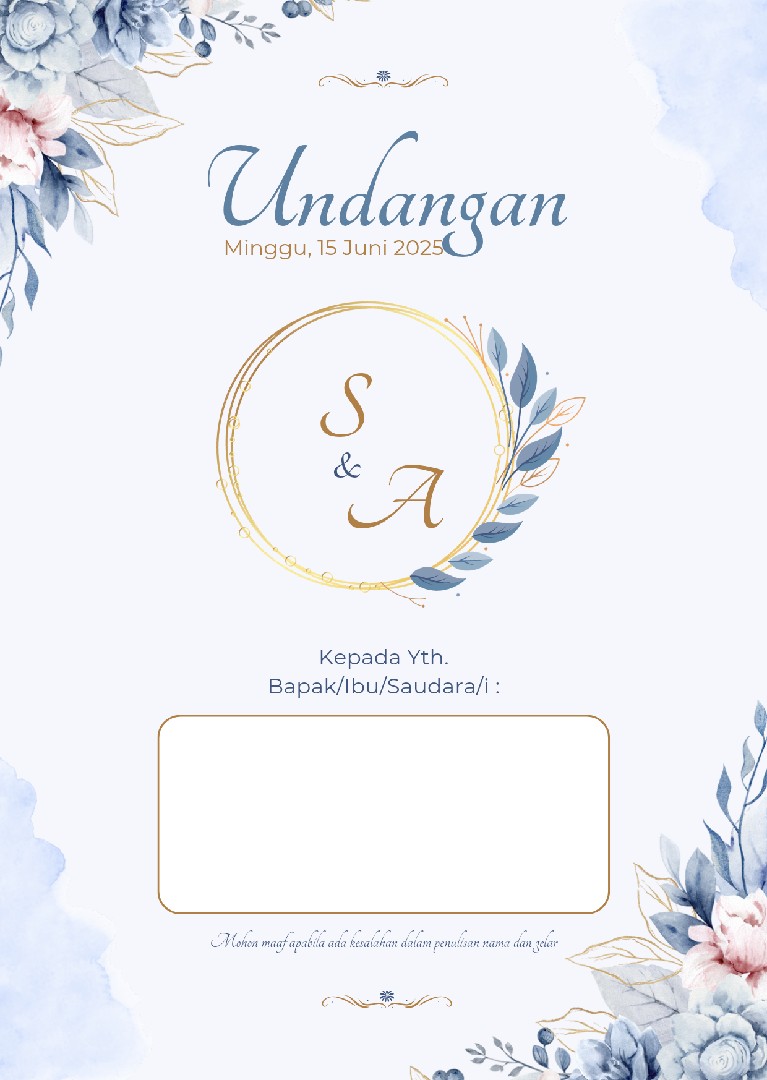 Desain undangan pernikahan