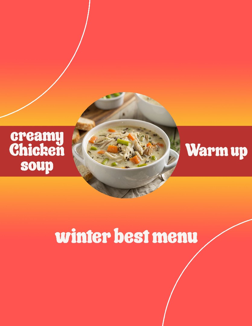 Creamy soup social media post
