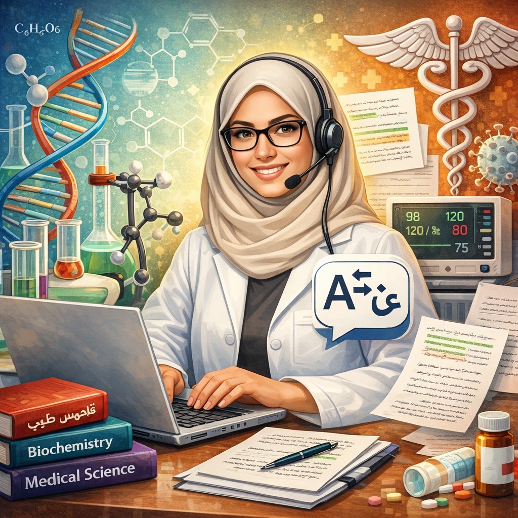 مترجمة طبية تحريرية