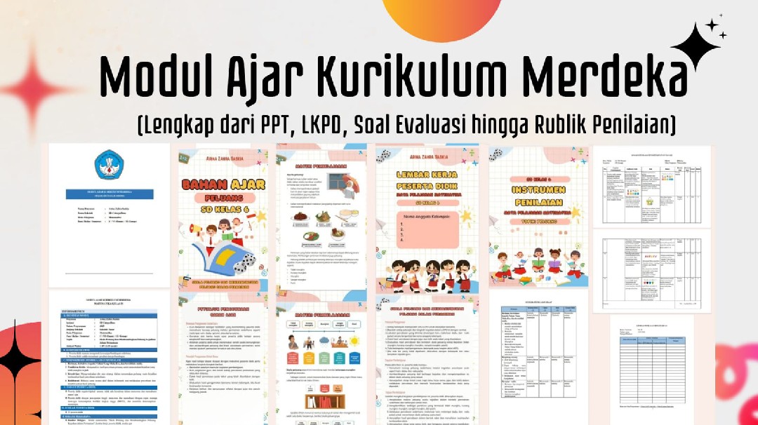 Penyusunan draft modul ajar Kurikulum Merdeka untuk jenjang SD.