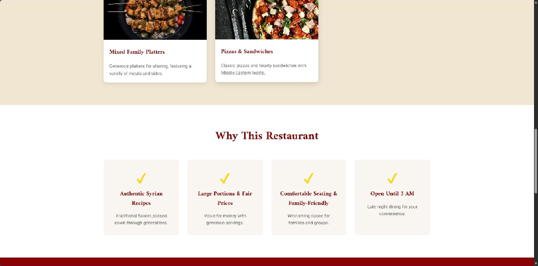 Restaurant Website Design