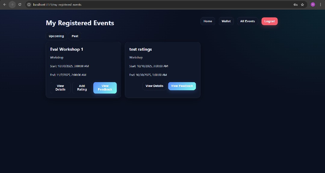 University Event Management Application