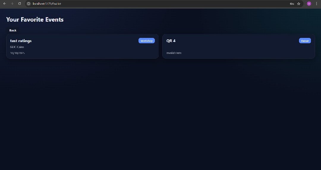 University Event Management Application
