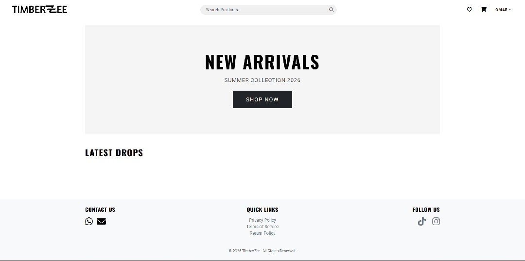 TimberZee E-commerce Application