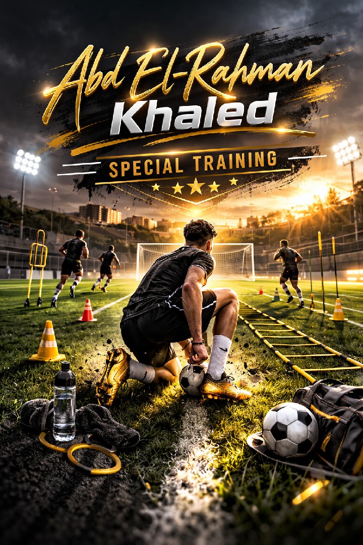 🏆 Abd Elrahman Khaled – Private Training 🏆
أنا عبد الرحمن خالد، مدرب لياقة بدنية متخصص في تطوير الأداء البدني ورفع الكفاءة الرياضية. هدفي الأساسي هو مساعدتك توصل لأفضل نسخة من نفسك، سواء كنت لاعب محترف أو شخص عايز يحسن لياقته وصحته.
💪 التعريف بالتدريب: ال