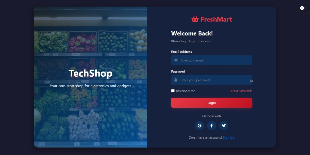 صفحة تسجيل دخول