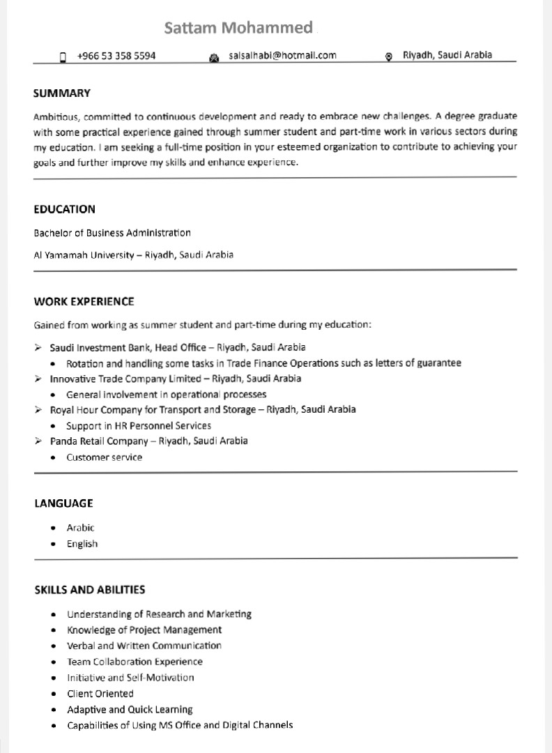 My CV. If u want to see my...