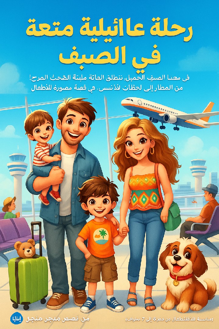 رحلة عائلية ممتعه في الصيف  قصص مصوره للاطفال