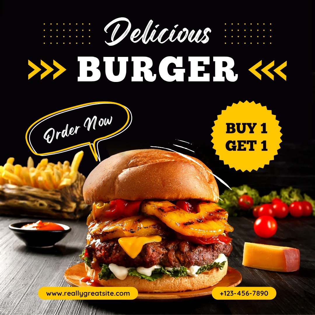 Social Media Burger Design