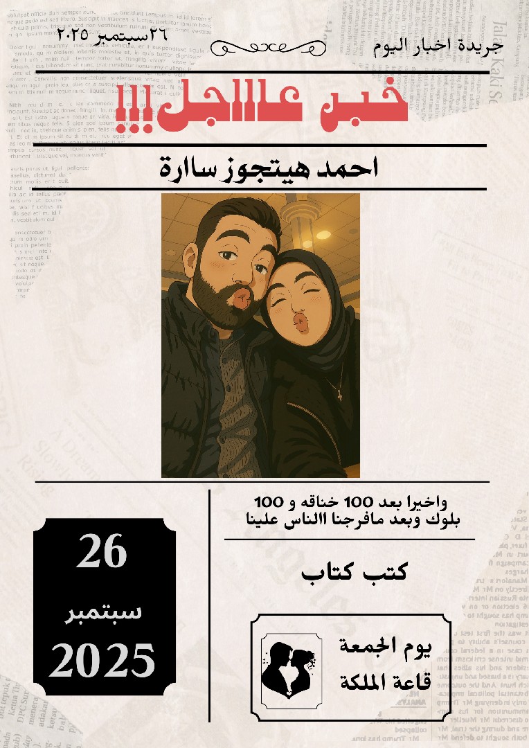 جريدة اخبار اليوم مختلف لحظات الفرح أختارت من العمر موعدآ