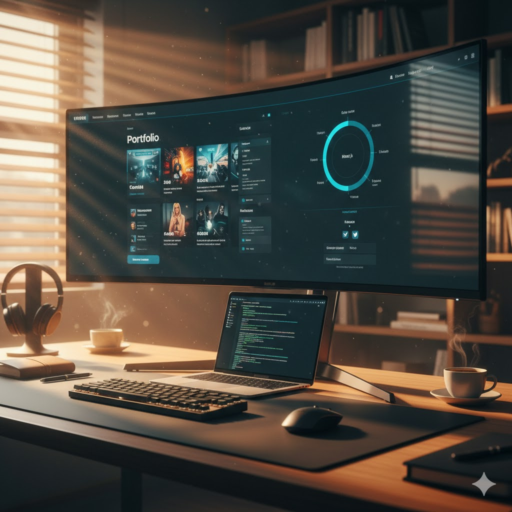 شريكك الإبداعي نحو تميز مرئي: بورتفوليو تصميم متكامل