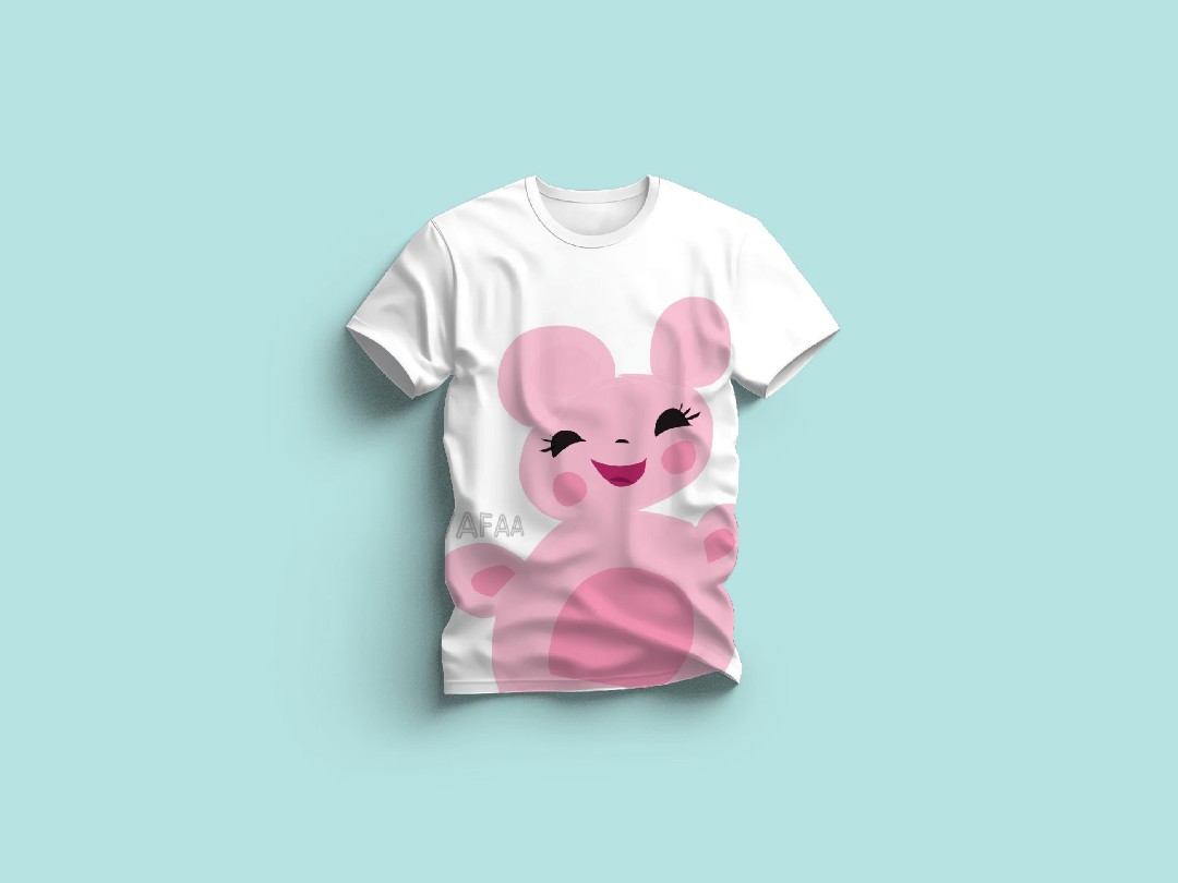 تصميم تيشيرت أطفال – رسمة شخصية كرتونية