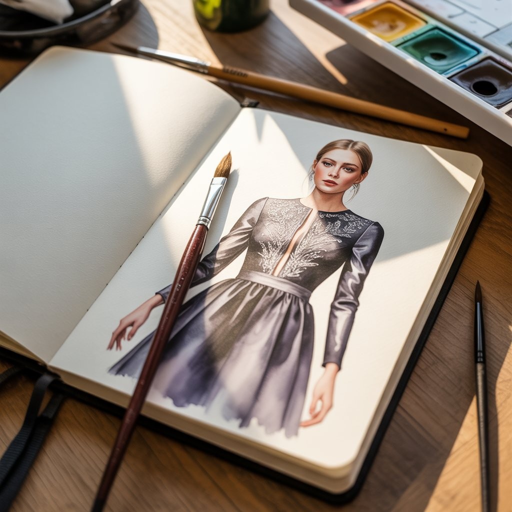 تحويل رسومات الأزياء إلى صور سينمائية بالذكاء الاصطناعي