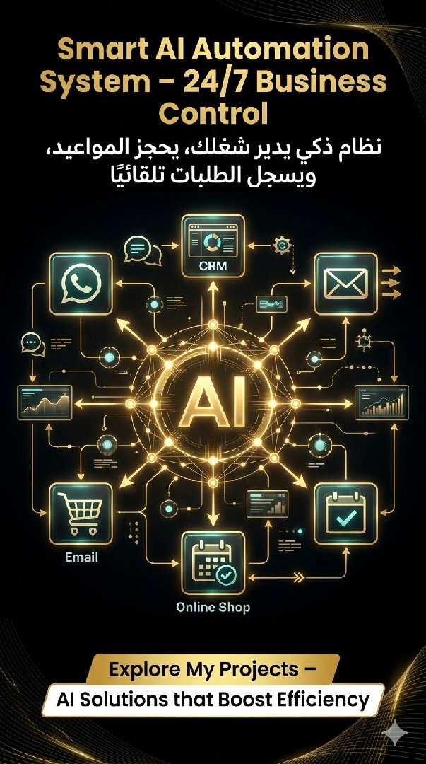 Smart AI Automation System – وكيل ذكي يدير عملك 24/7