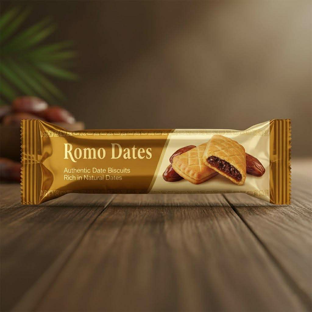 تصميم تغليف منتج Romo Dates