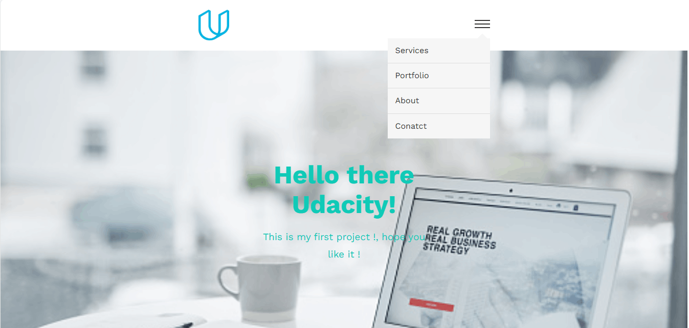 انشاء صفحة هبوط landing page using HTML , CSS , JS ,BootStrap