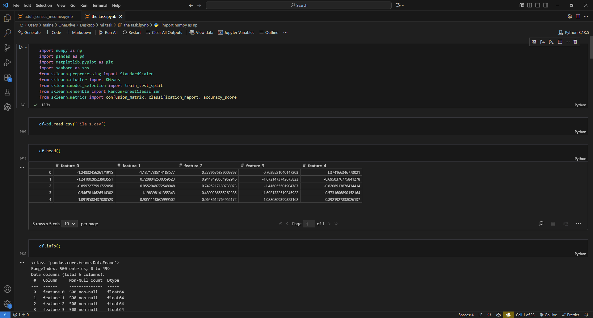 تحليل بيانات وبناء Machine Learning Pipelines احترافية (EDA + Clustering + Classification)