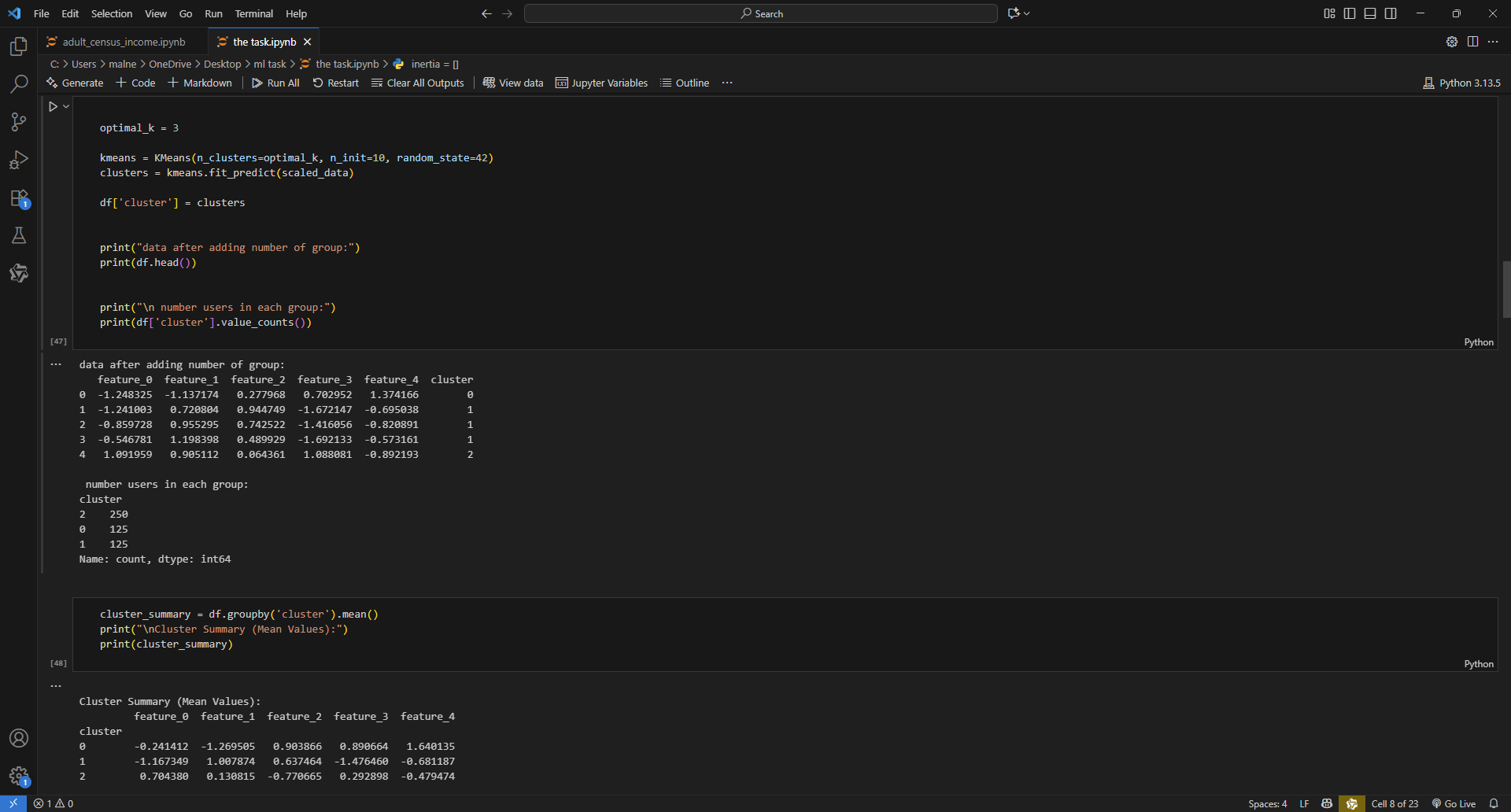 تحليل بيانات وبناء Machine Learning Pipelines احترافية (EDA + Clustering + Classification)
