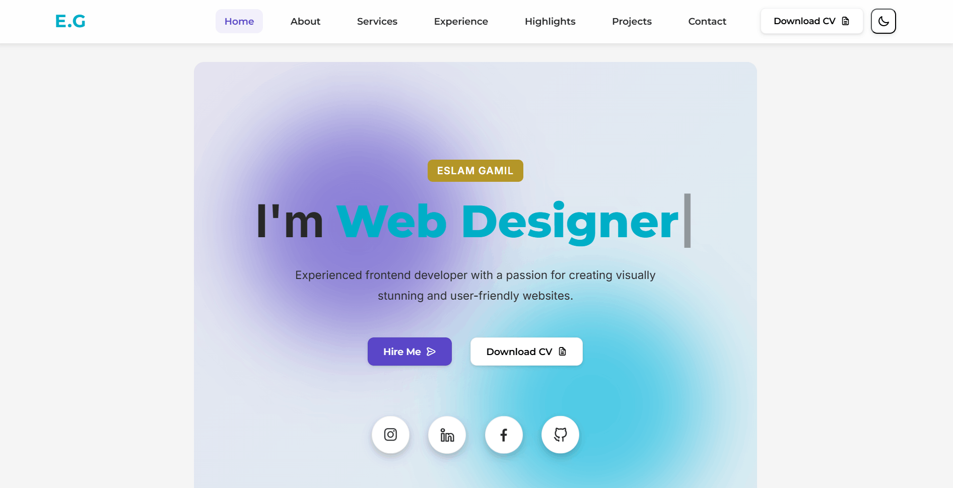 إنشاء بورتفوليو احترافي لمصممين ومبرمجين