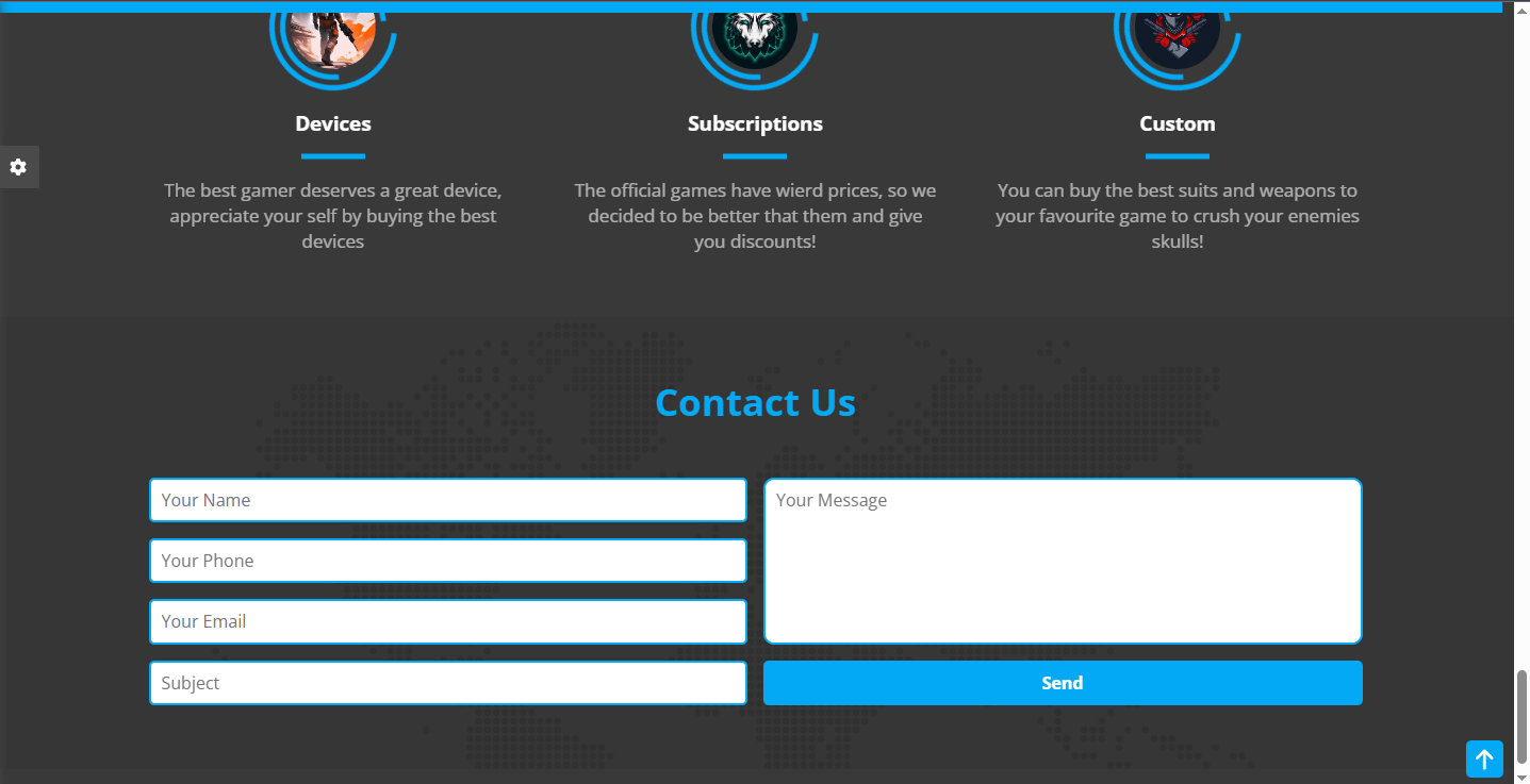 إنشاء صفحة هبوط باستخدام HTML, CSS, JavaScript