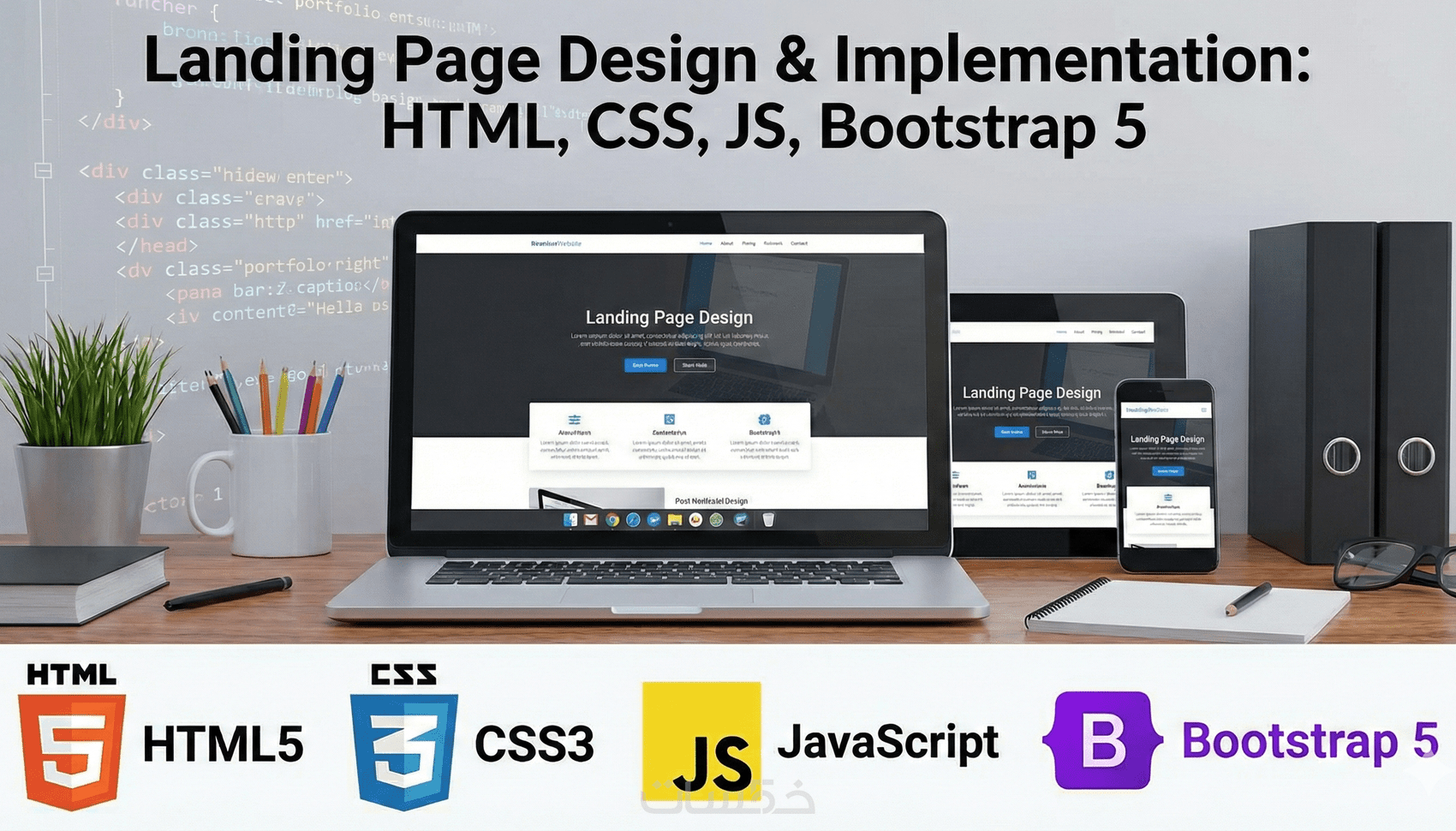 تصميم-صفحة-هبوط-landing-page-باستخدام-bootstrap5