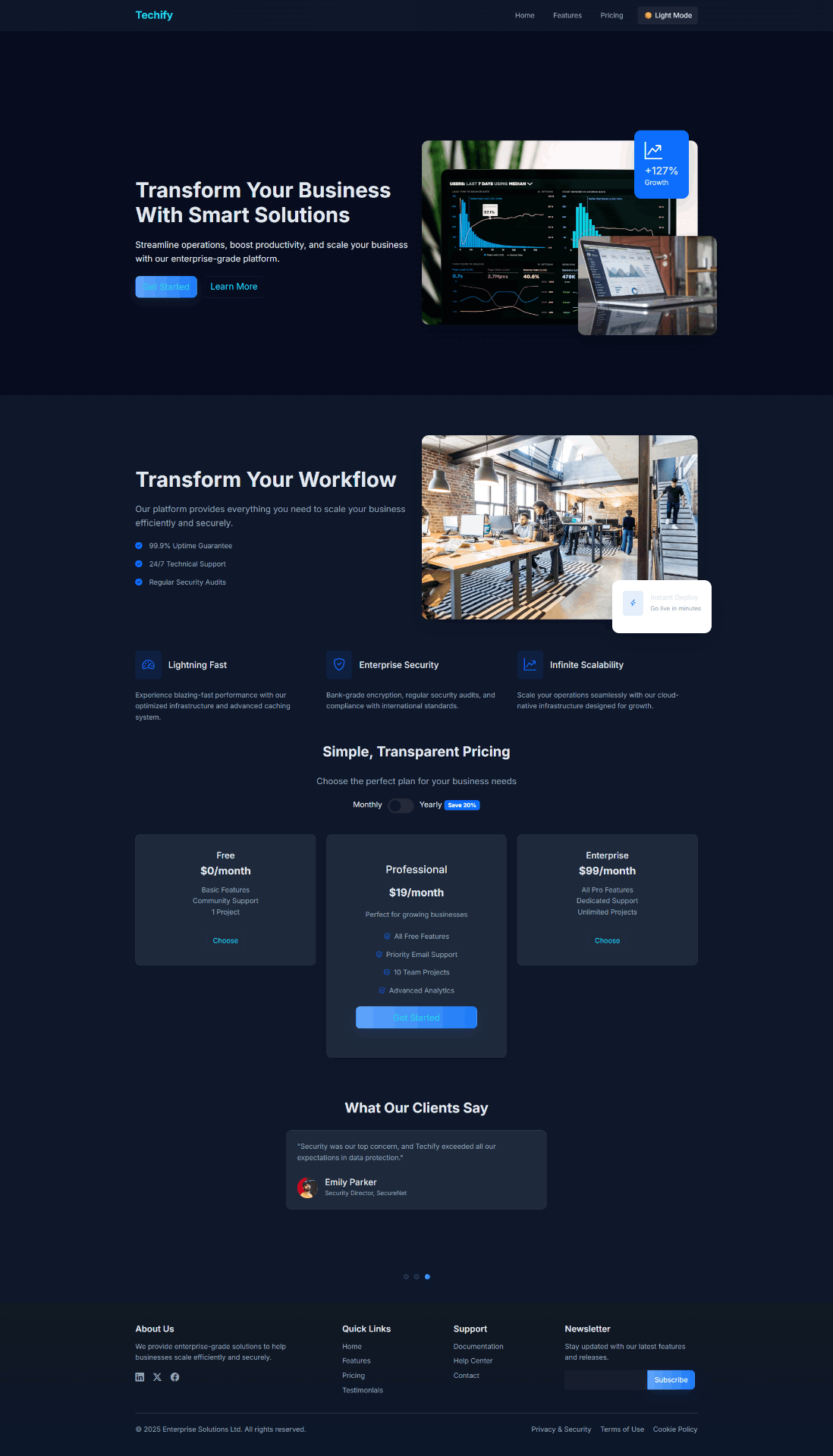 تصميم صفحة هبوط (Landing Page) باستخدام Bootstrap5