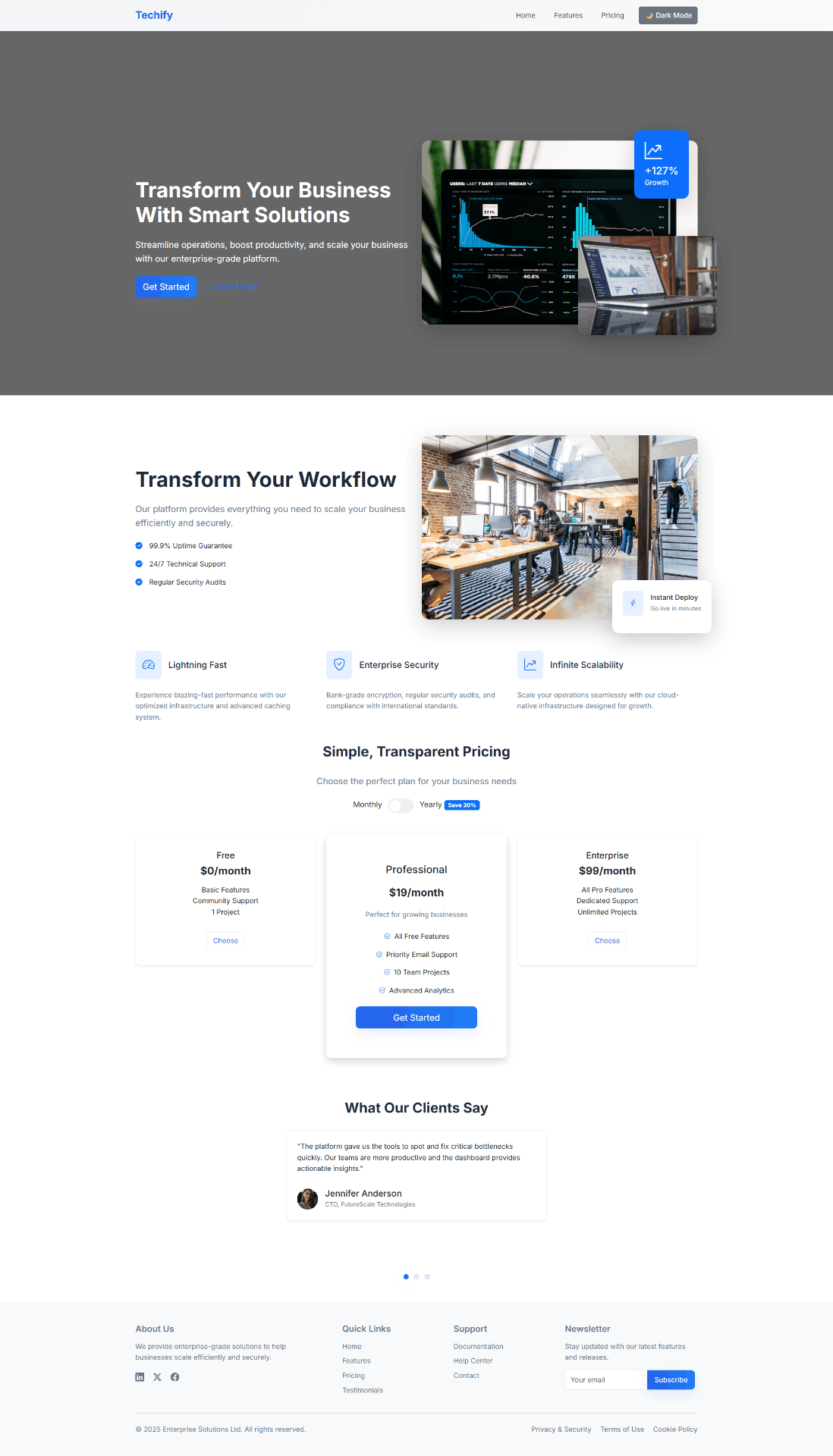 تصميم صفحة هبوط (Landing Page) باستخدام Bootstrap5