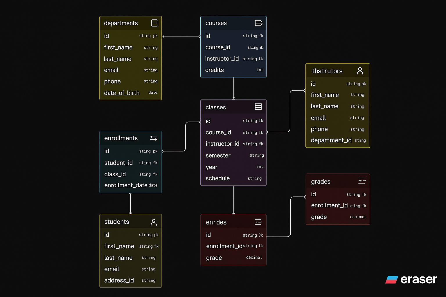 إنشاء قاعدة بيانات SQL Server احترافية + تصميم مخطط ERD