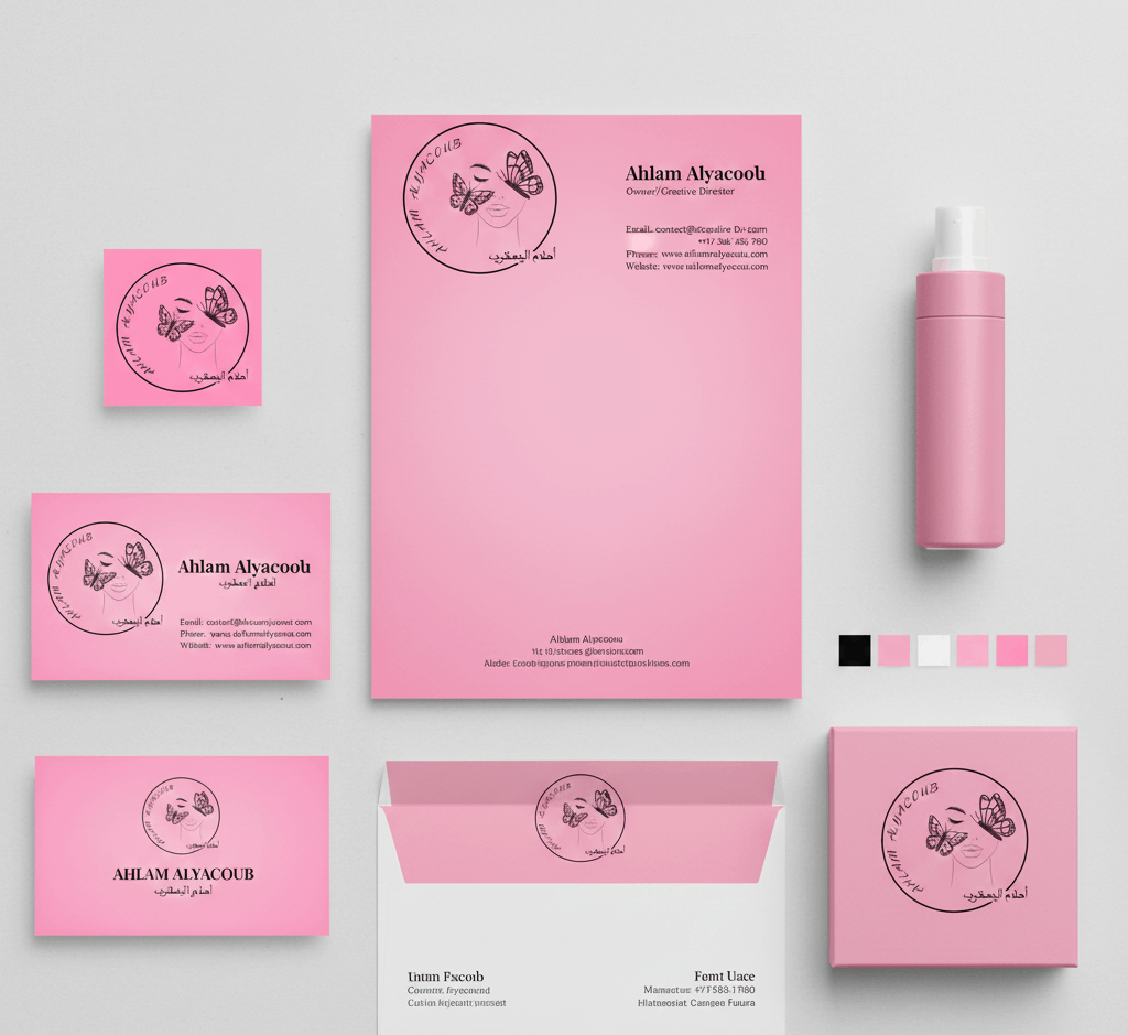 تصميم لوجو و هوية بصرية كاملة