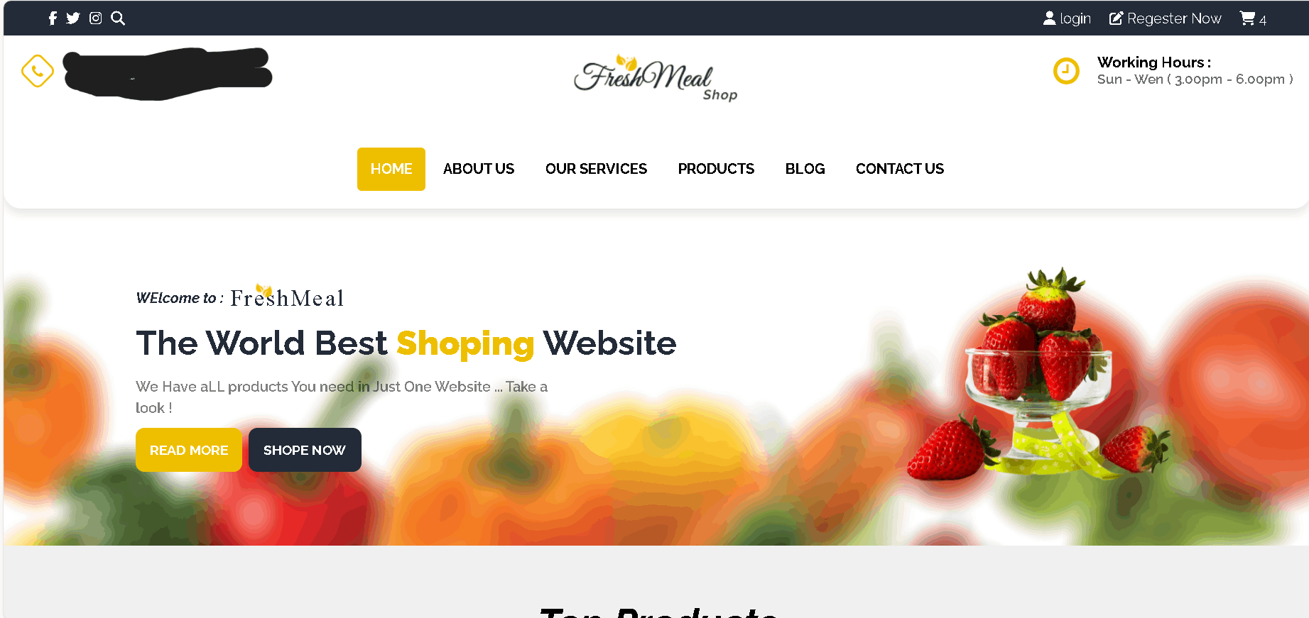 انشاء موقع الكتروني