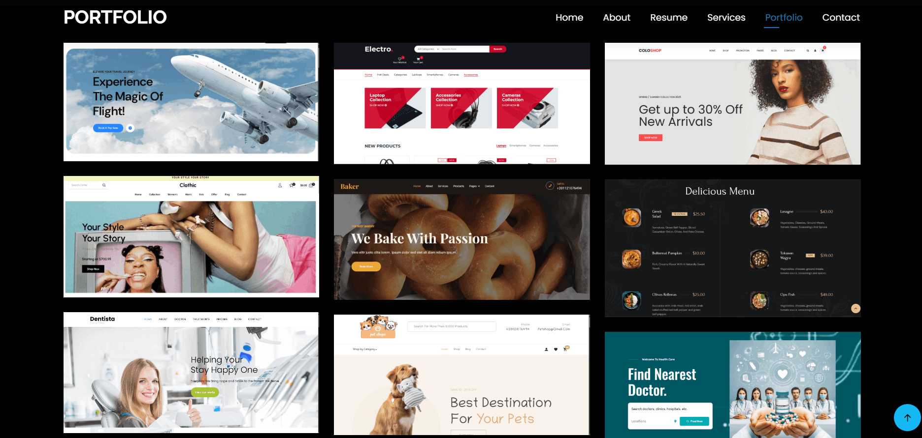 عمل صفحة ويب باستخدام  HTML CSS JS Tailwind Bootstrap React
