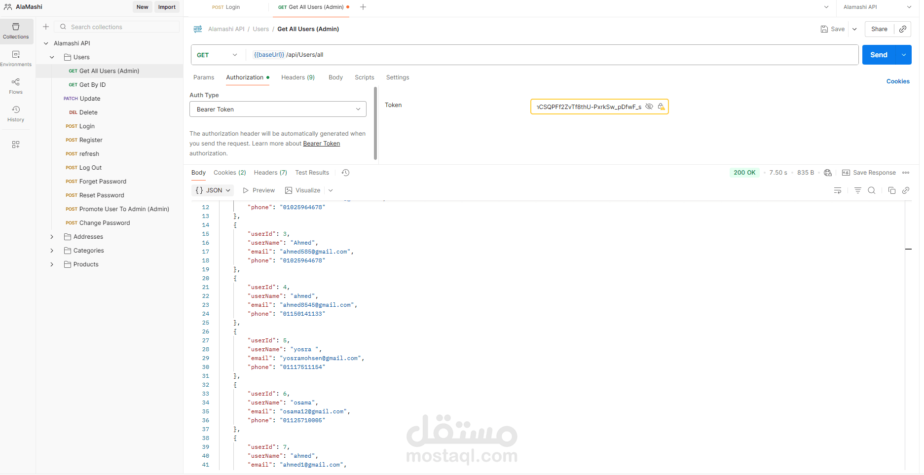 سأقوم بتطوير Web API احترافية باستخدام C# وSQL Server