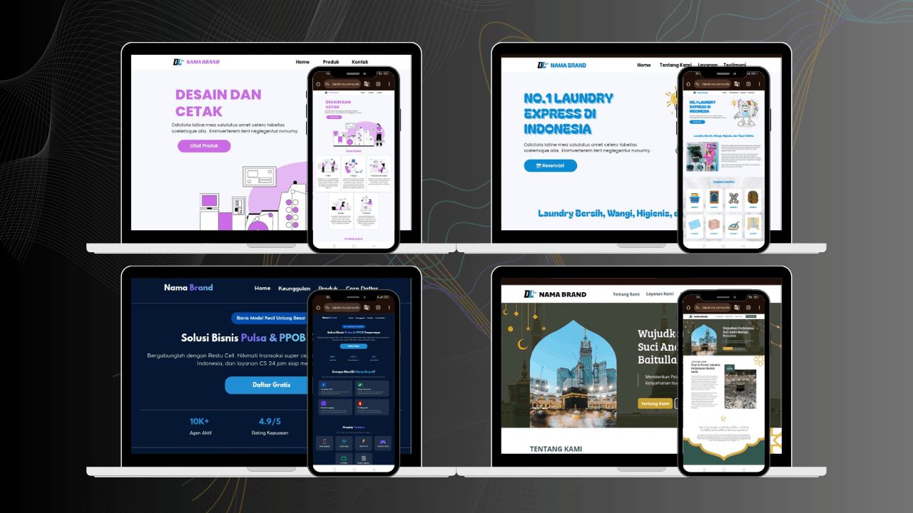 Jasa Desain Landing Page Format Canva (Gratis Domain Canva)
