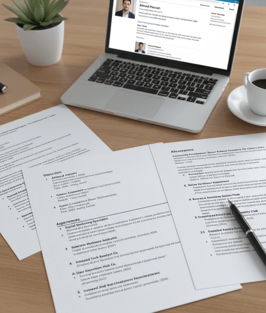 CV احترافي ATS + LinkedIn (عربي/إنجليزي) + Cover Letter
