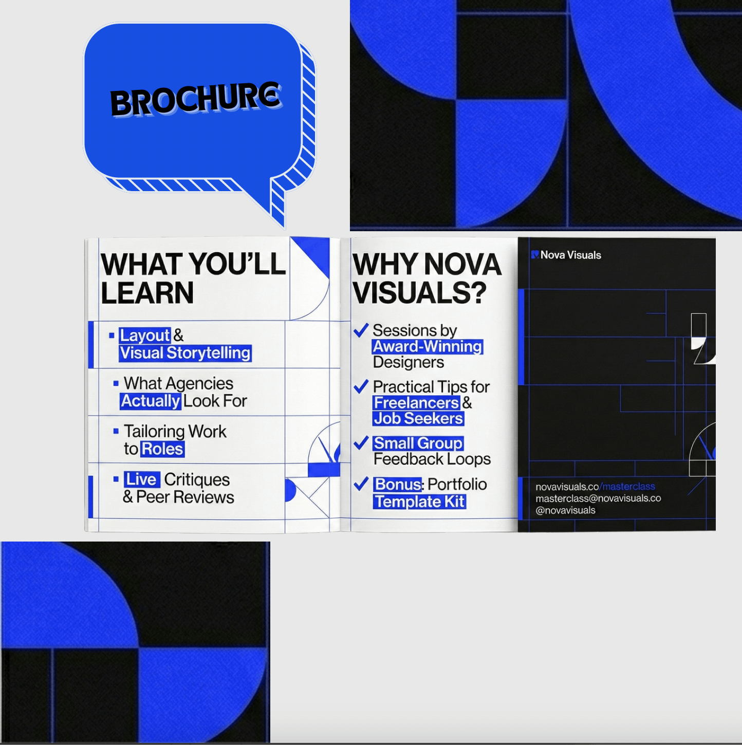 تصميم بورتفوليو إبداعي جاهز للتقديم مع عرض احترافي وموكابس