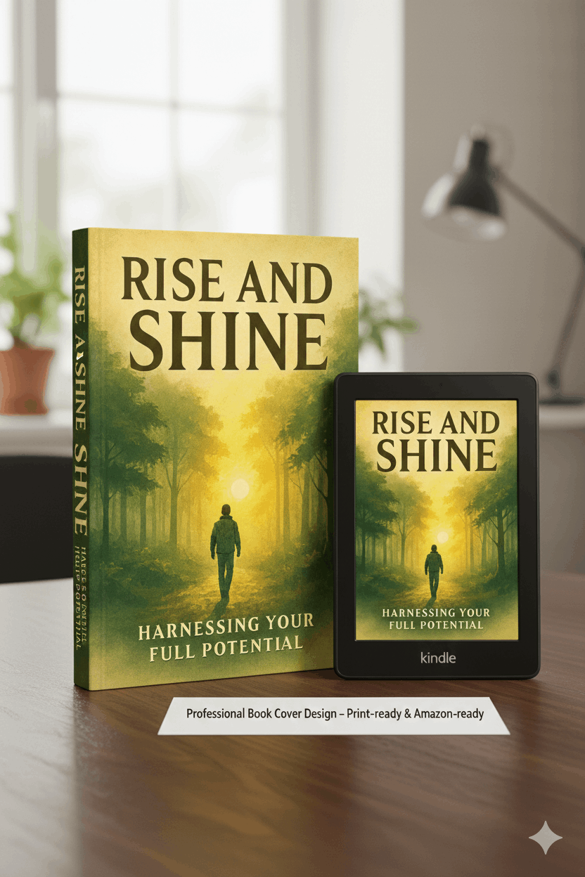 تصميم غلاف كتاب احترافي + تنسيق وتصميم الصفحات الداخليه