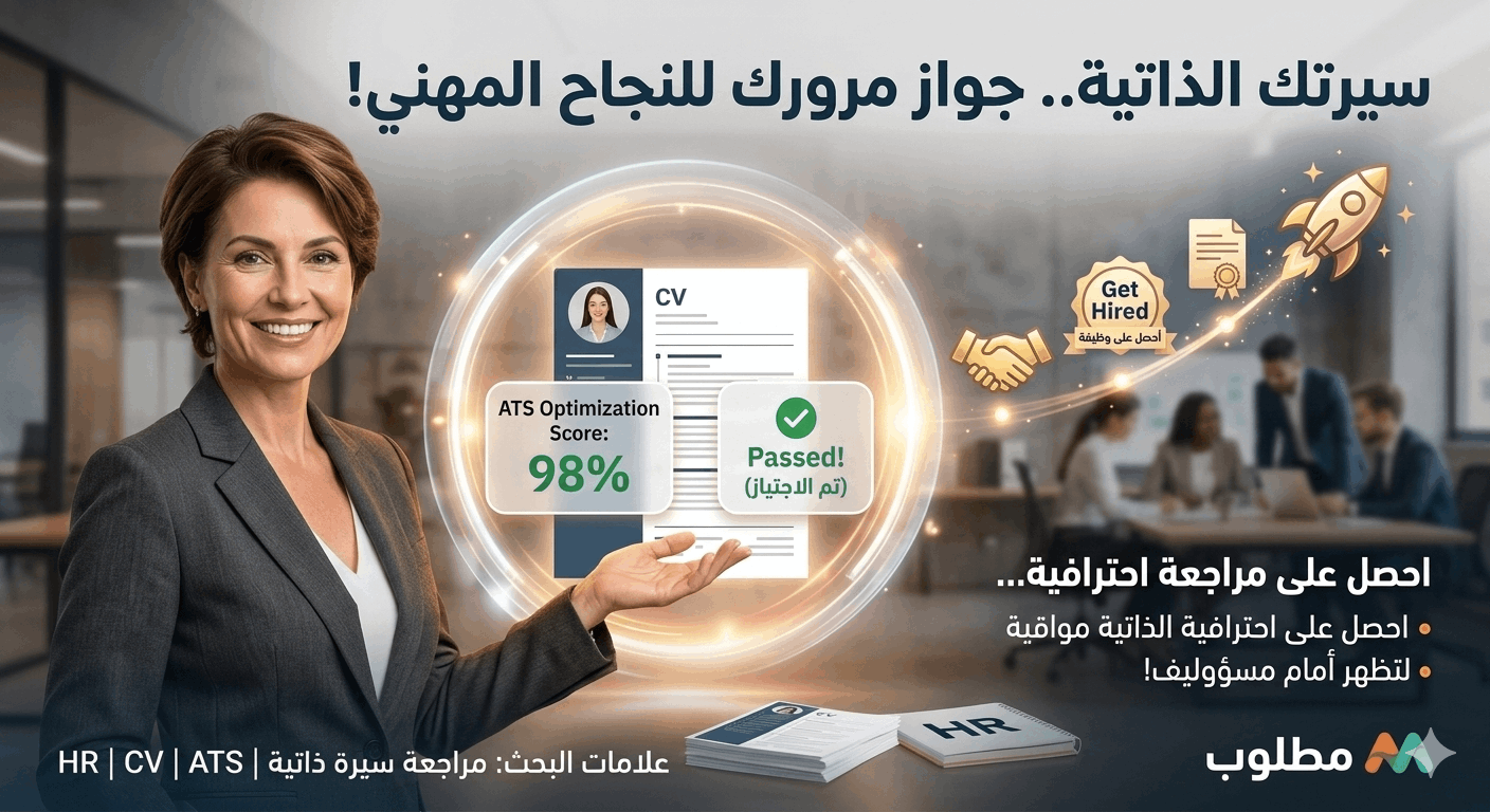 مراجعة CV احترافية + تحسين ATS + Keywords (قبل/بعد واضح)