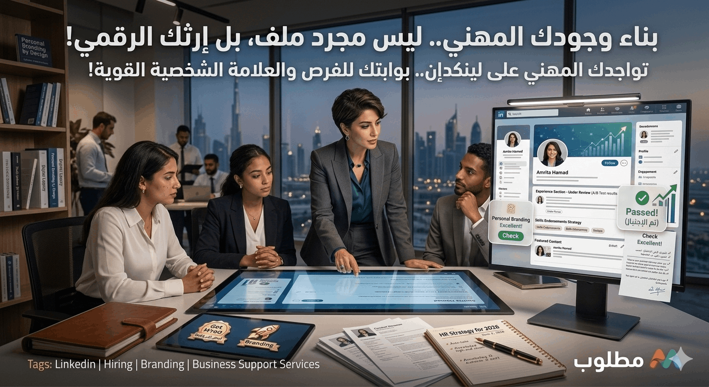 تحسين LinkedIn للتوظيف | Headline + About + SEO Keywords