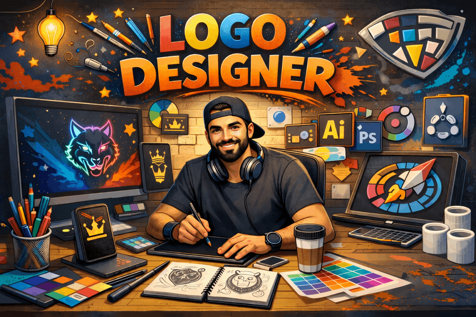 تصميم شعارات احترافية