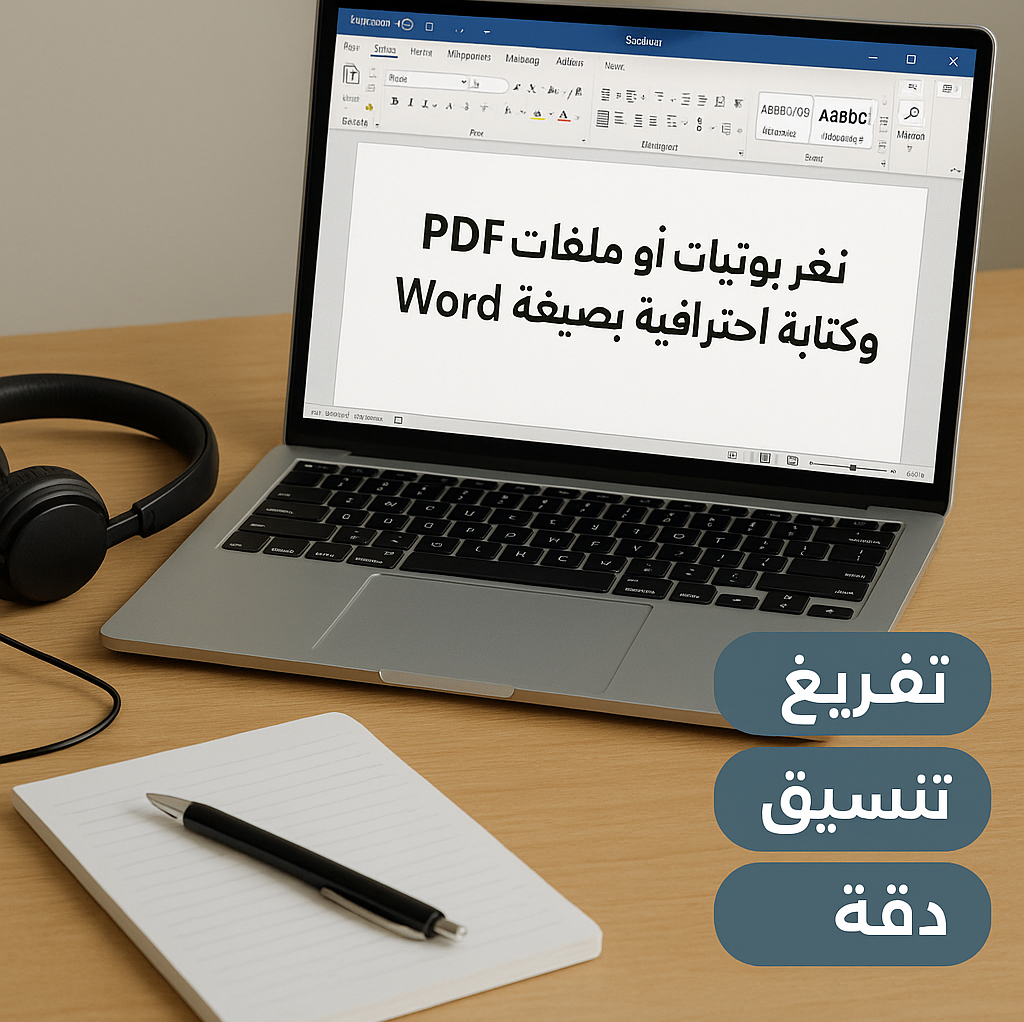 تفريغ-صوتيات-أو-ملفات-pdf-وكتابة-احترافية-بصيغة-word