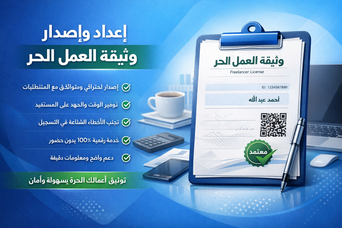 إصدار-وثيقة-عمل-حر