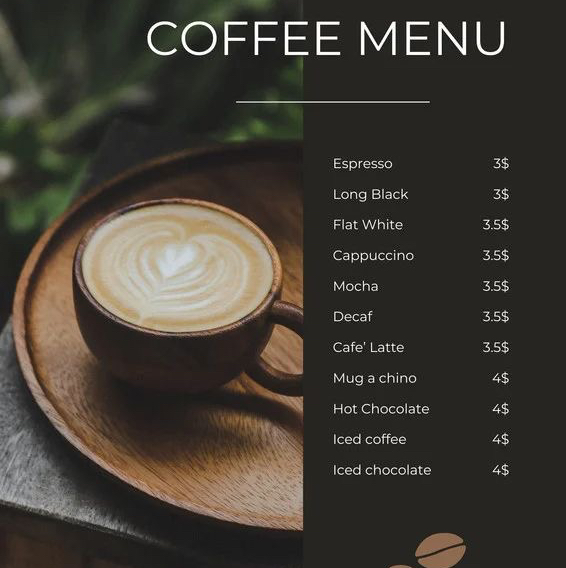 عمل-منيو-تفاعلي