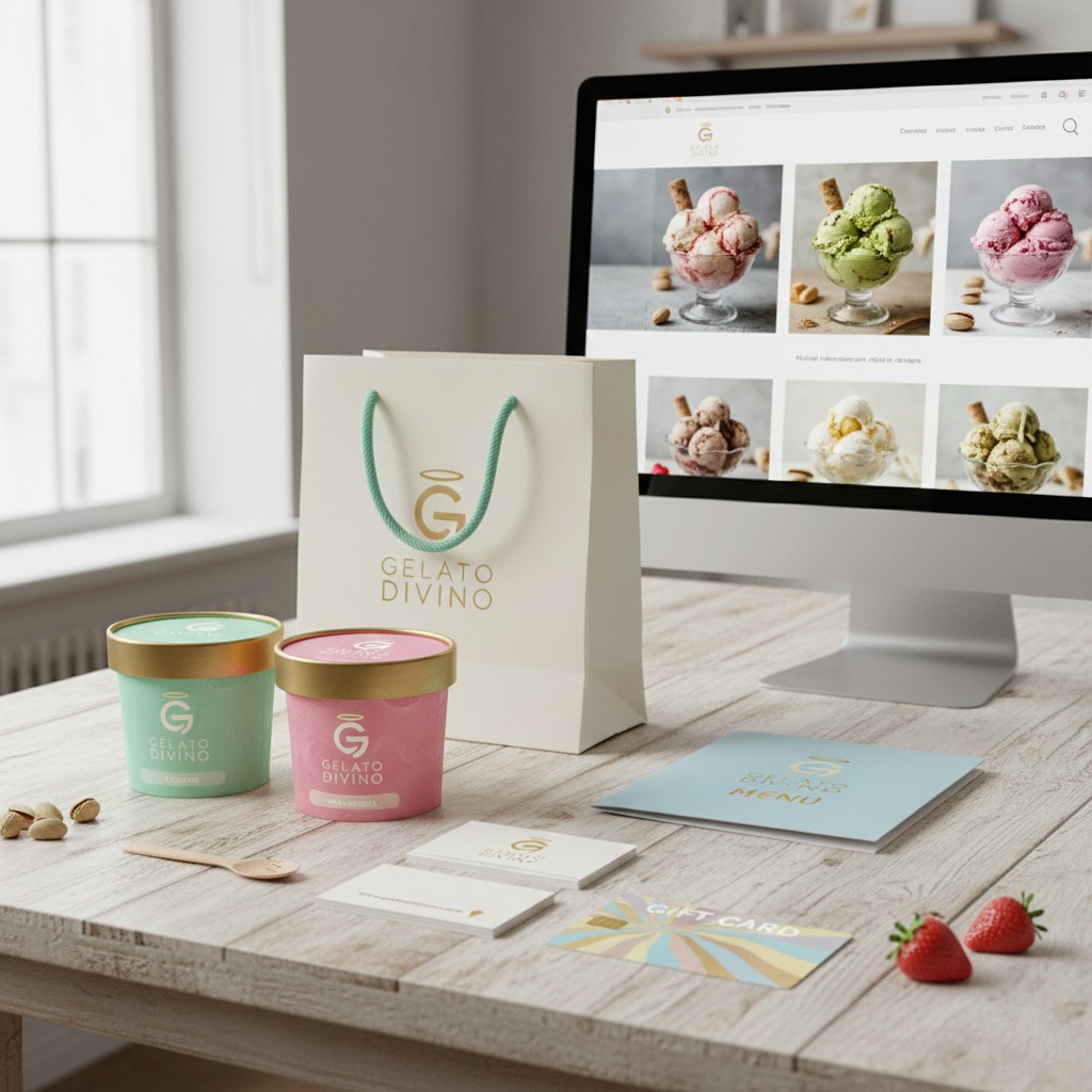 تصميم هوية بصرية كاملة وشعار احترافي للشركات والمشاريع