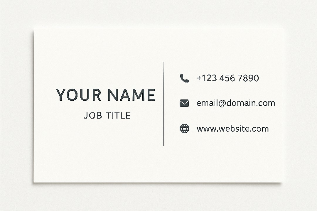 تصميم كروت شخصية