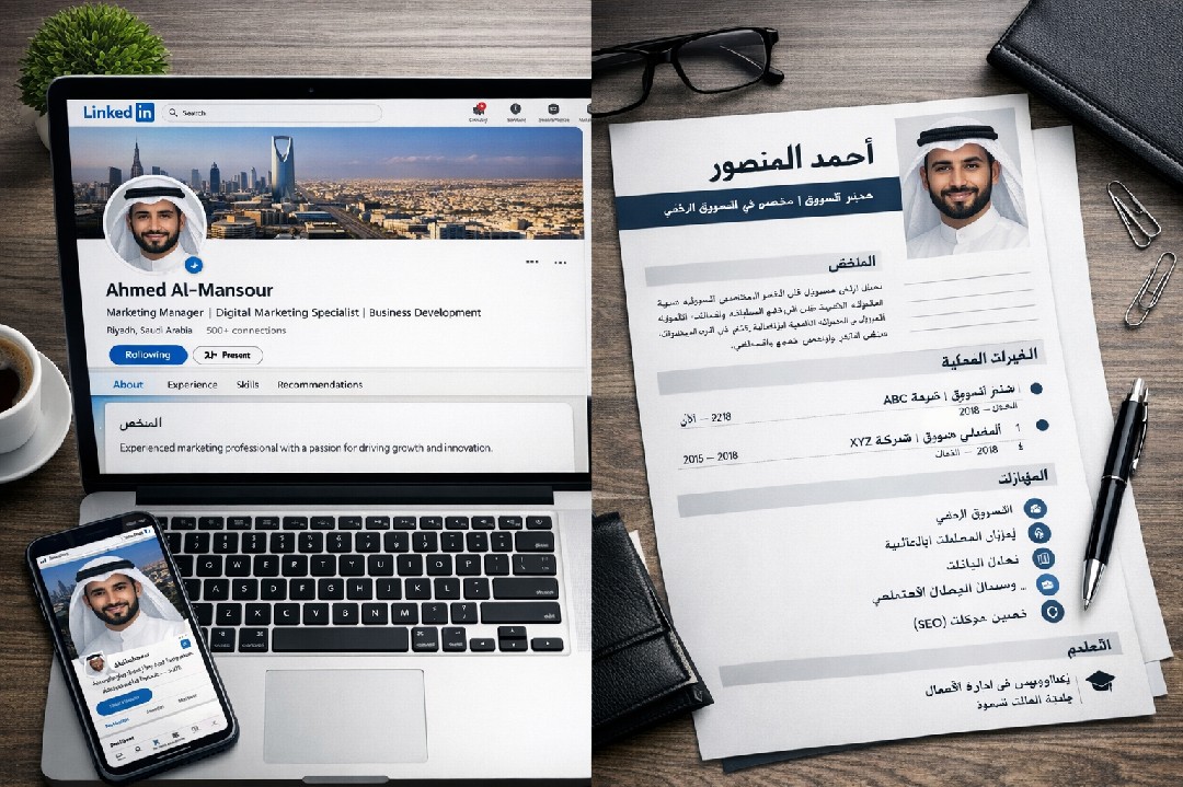 سيرة-ذاتية-احترافيه-وحساب-linkedin