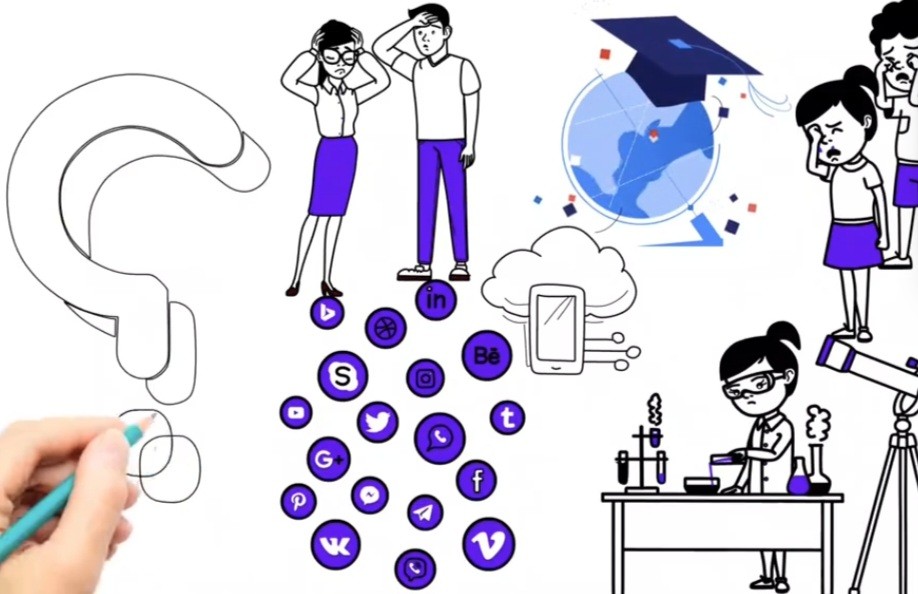 تصميم فيديوهات whiteboard animation