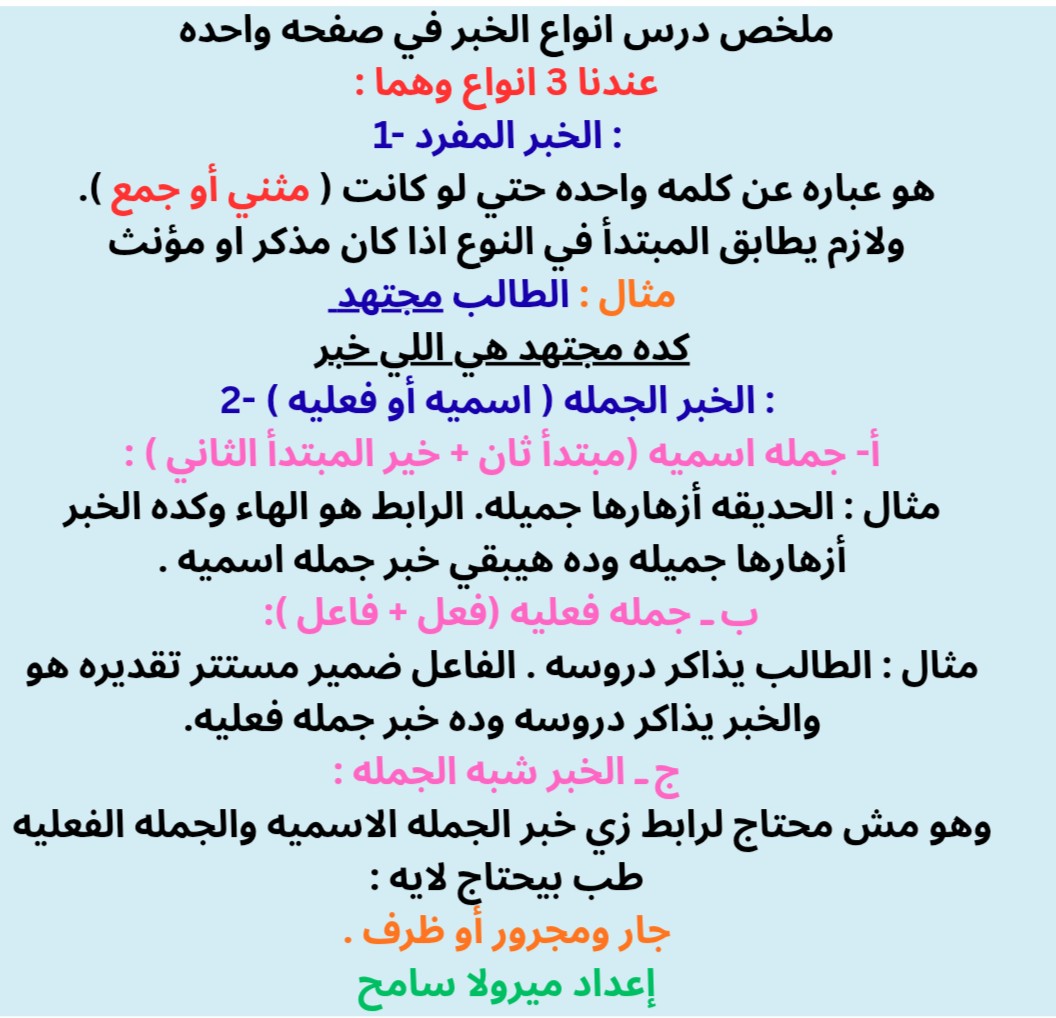 تلخيص-ومراجعة-شاملة-للمناهج-الدراسية-دراسات-علوم-لغه-انجليزيه-ـ-أو-اي-ماده-تاني-لغة-عربية-بأسلوب-مبسط