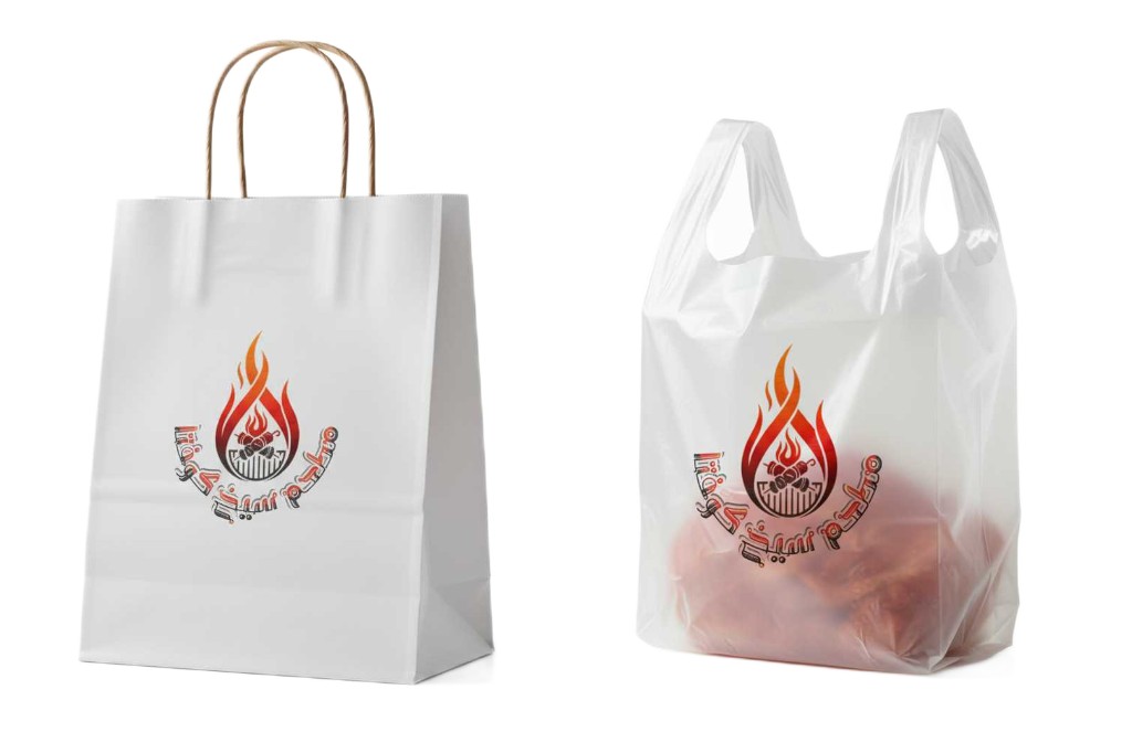 تصميم لوجو وتنفيذه كهوية بصرية لمطعم