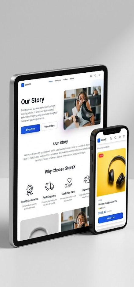 "نظام متجر إلكتروني كامل: إدارة سهلة، تجربة عملاء لا تُنسى"